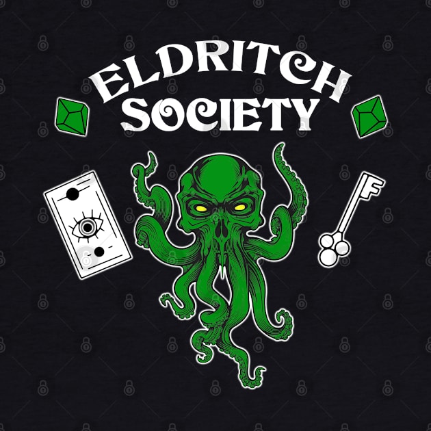 Eldritch Society White on Black by highcouncil@gehennagaming.com